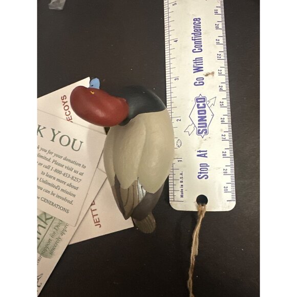 Jett Brunet Miniature Redhead Duck Decoy 14th - Picture 6 of 6